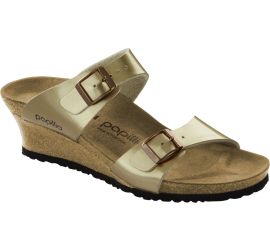 Dorothy Copper Birko-Flor Slide Wedge Sandal