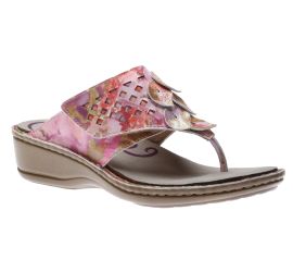 Cambridge Pink/Floral Thong Sandal