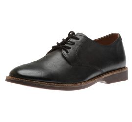 Atticus Lace Black Leather Lace-Up Oxford