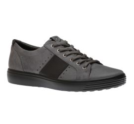 Men's Soft 7 Grey Black Lace-Up Sneaker 