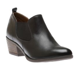 Daphne 17 Black Leather Ankle Boot