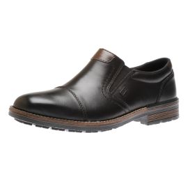 Clarino Black Leather Water- Resistant Loafer