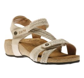 Trulie Stone Woven Leather Sandal