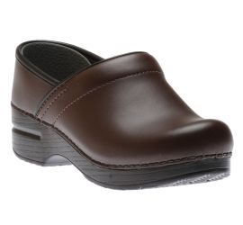 Professional Chocolate Brown Leather Clog