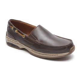 Waterford Brown Leather Slip-On Boat Shoe