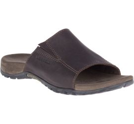 Sandspur Brown Leather Slide Sandal