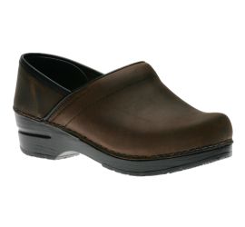 Professional Antique Brown Oiled Leather Clog