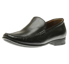 Cresswell Black Leather Venetian Loafer