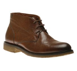 Copeland Mahogany Brown Leather Chukka Boot 