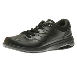 MW813BK Black Leather Walking Shoe