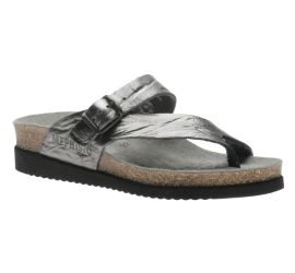 Helen Metallic Grey Thong Sandal