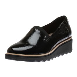 Women's Size 8.5 W Naturalizer Andie Patent Leather Loafers Black NEW 
